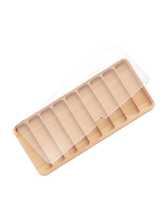 Sophisticated Watch Storage Case Practical Wood Watch Showcase Holder Box with Padded Interior and Acrylic Cover
