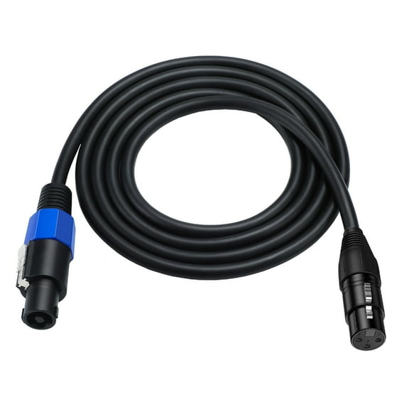 Necvior SpeakOn to XLR Cable Speak-On Male to 3Pin XLR Female Extension Cable Stage Microphone 3 Pin Connection Adapter