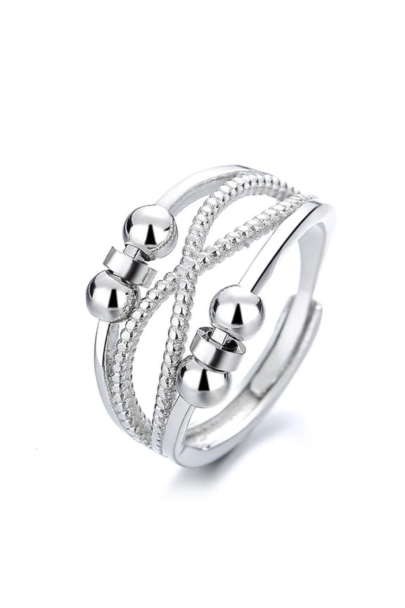 Spinner Ring Adjustable Ring Anxiety Stress Relief Stackable Ring Knuckle Ring
