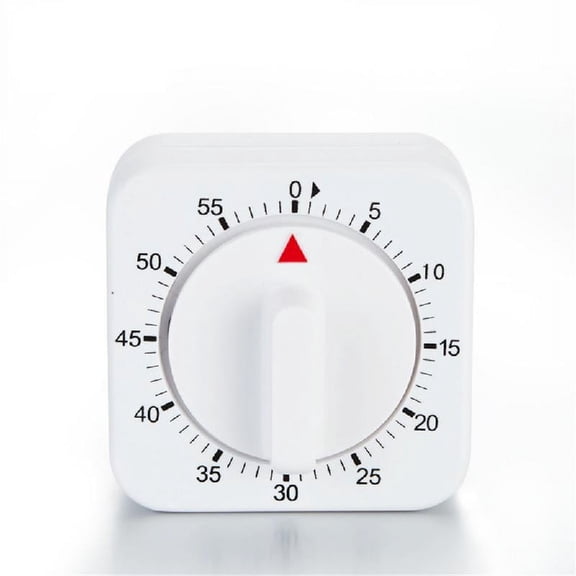 Necvior Square 60 Mechanical Kitchen Cooking Timer Countdown Alarm Food Preparation Baking Mechanical for Time