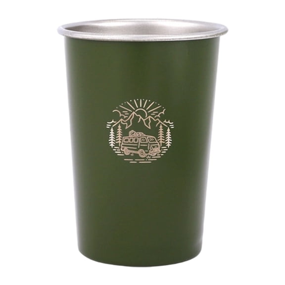 Necvior Stainless Steel Camping Mugs For Coffee Teas Outdoor Use Rustproof Compacts Easyly Carry Cup