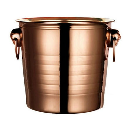 Necvior Stainless Steel Ice Bucket Thick Champagne Wine Beer Cooler Party KTV