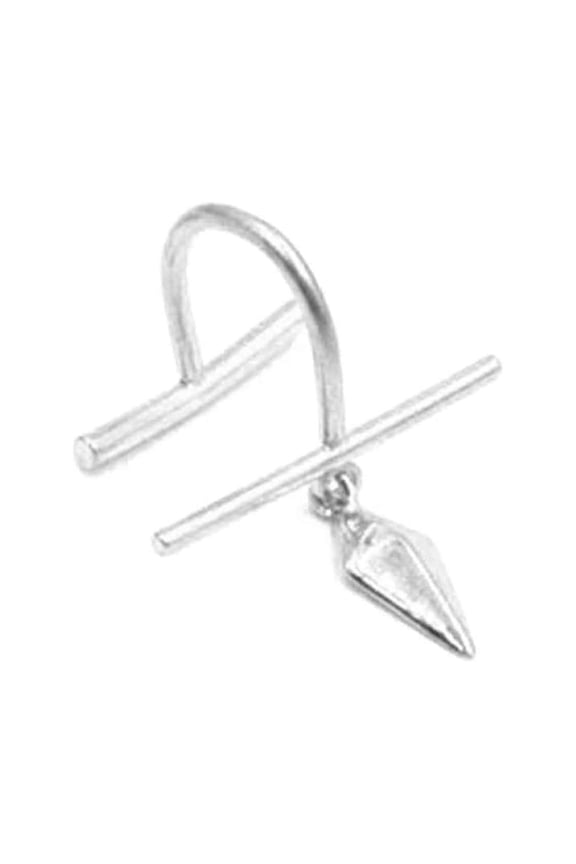 Stainless Steel Lip Ring Fake Lip Nail Ear Clip Zircon Lip Ring Non Piercing