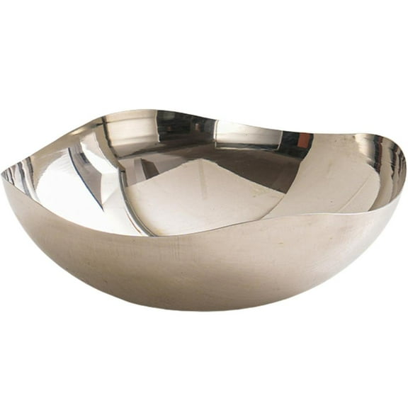 Necvior Stainless Steels Fruit Bowl Metal Salad Bowl Dining Table Centerpiece Decorative Bowl Modern Fruit Basket Enduring