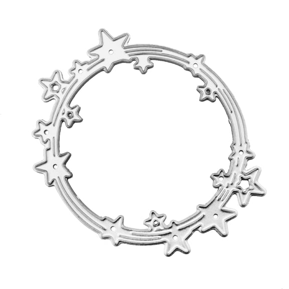 Necvior Star Circle Metal Cutting Dies Stencil Scrapbooking DIY Album Stamp Paper Card Embossing