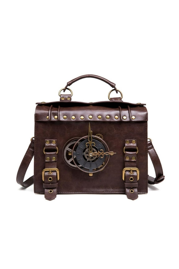 Steampunk Gear Crossbody Bags Retro Messenger Bags Gothic Shoulder Handbags Satchel Phone Pouch for Women Ladies