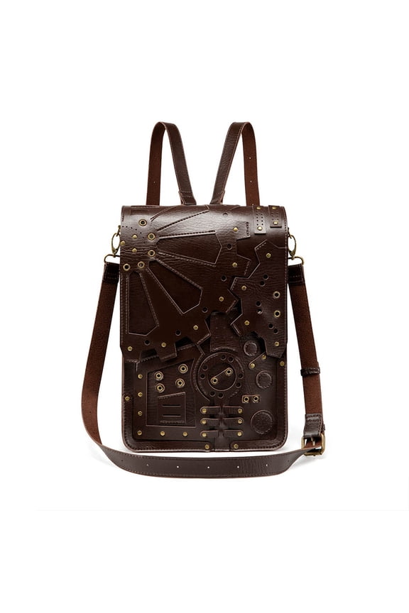 Steampunk Messenger Bag Gothic Retro Briefcase Handheld Crossbody Shoulder Large Satchel School Bags for Men Women