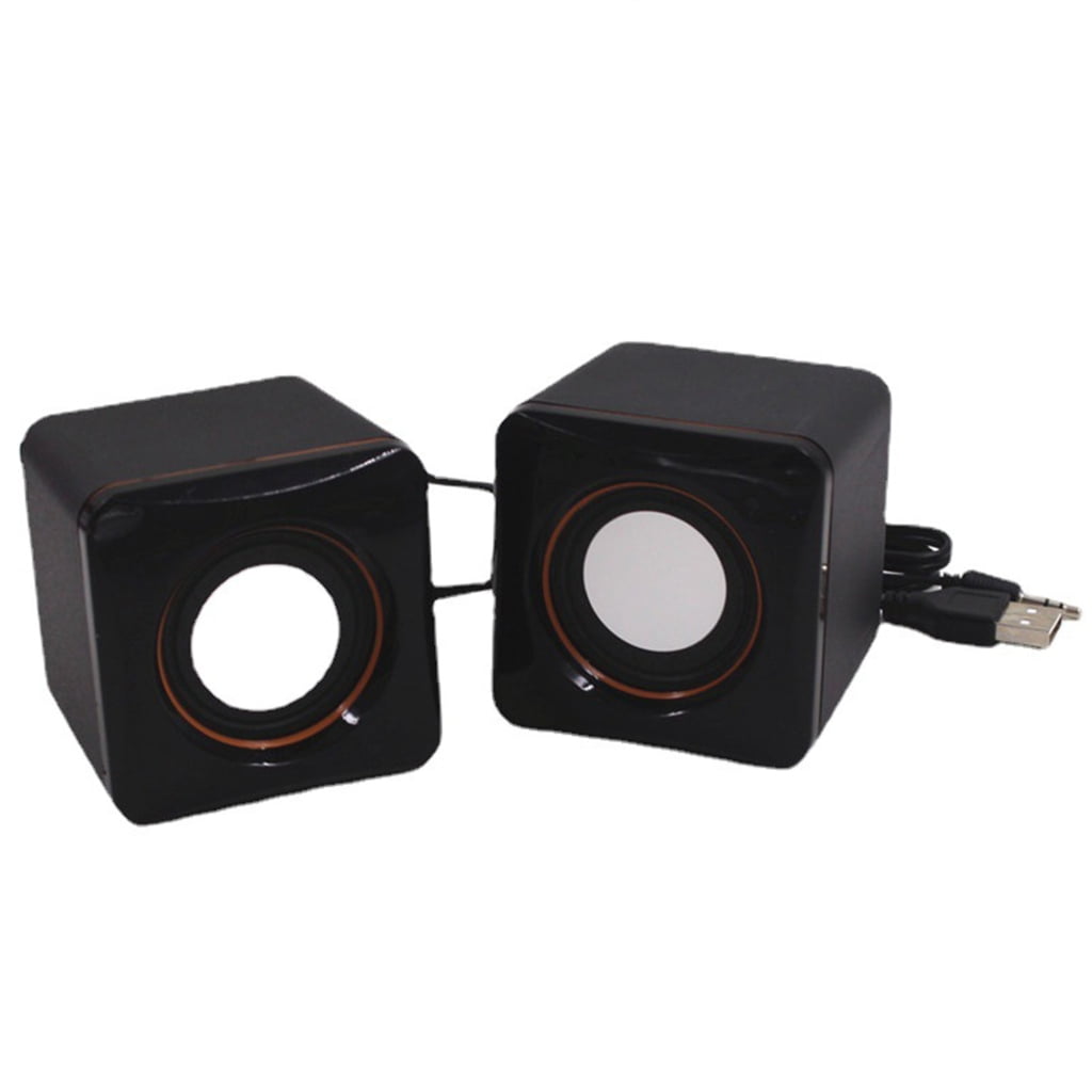Computer Speakers With Usb Connection Necvior USB Corded Desktop Loudspeaker Subwoofer with USB Cable 3.5