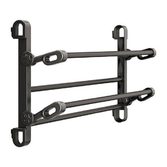 Necvior Sturdy Plastic Shoe Rack for Trainers Sandals and High Heels Organization