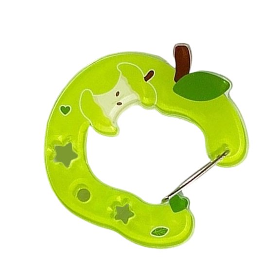 Necvior Sturdy Semi Clear Carabiner Key Ring Featuring Cute Character Charm