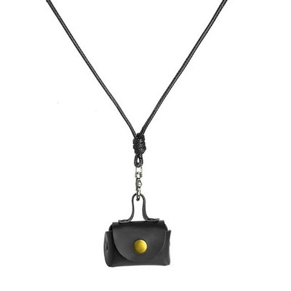Necvior Stylish Neck Pouch Pendant Necklace for Earbuds and Change Convenient and Fashion Accessory for Daily Use
