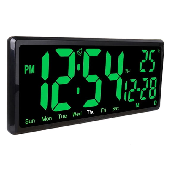 Necvior Stylish Table Alarm Clock with Multiple Function Features USB Power Desk Clock for Adults Professional Student