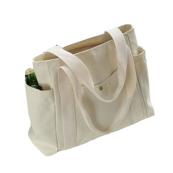 Necvior Stylish and Practical Canvas Tote Bag with Ample Space Laptop Handbag for Commuting and Traveling