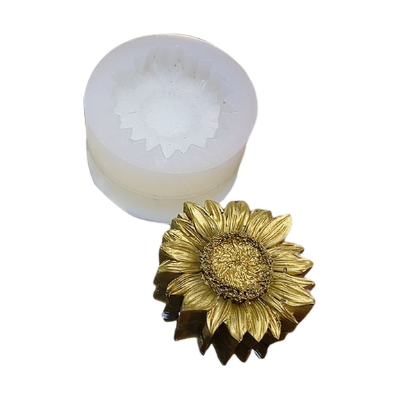 Necvior Sunflower Epoxy Resin Mold Aromatherapy Plaster Silicone Mould DIY Crafts Soap Candle Handicrafts Decorations Tools