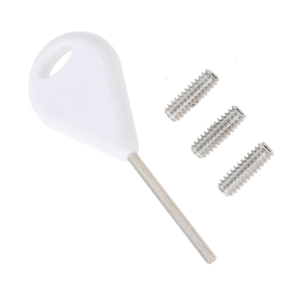 Necvior Surfboard Fin Hexagon Key with Screws Surfing Board Fin Key ...
