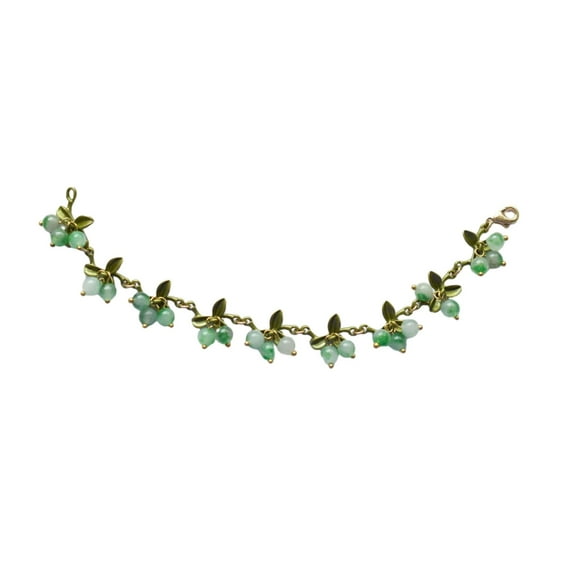 Necvior Sweet Spring Plant Bracelets for Women Vintage Statement Colorful Beads Bangle