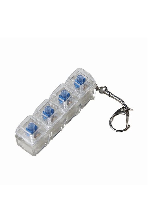 Switches Tester Keychain Pendant with LED Light for Testing Mechanical Keyboard Switches Stress Relief Toy