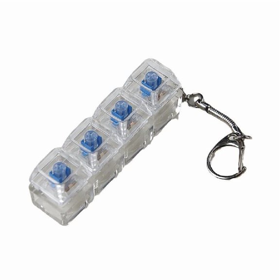 Necvior Switches Tester Keychain Pendant with LED Light for Testing Mechanical Keyboard Switches Stress Relief Toy
