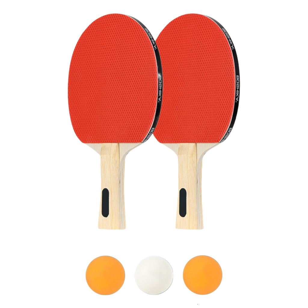 Table Tennis Accessory Necvior Table Tennis Rackets & Balls PingPong Paddle Training Bat Table ...