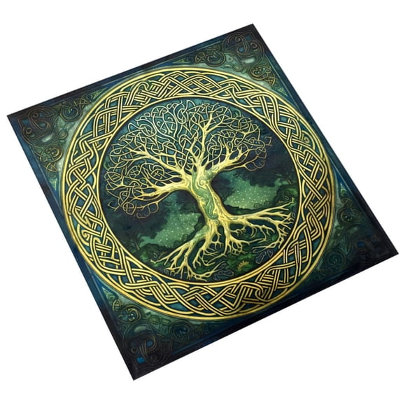 Necvior Tarot Tablecloth Divinations Tapestry Tree Pattern Astrology Tablecloth
