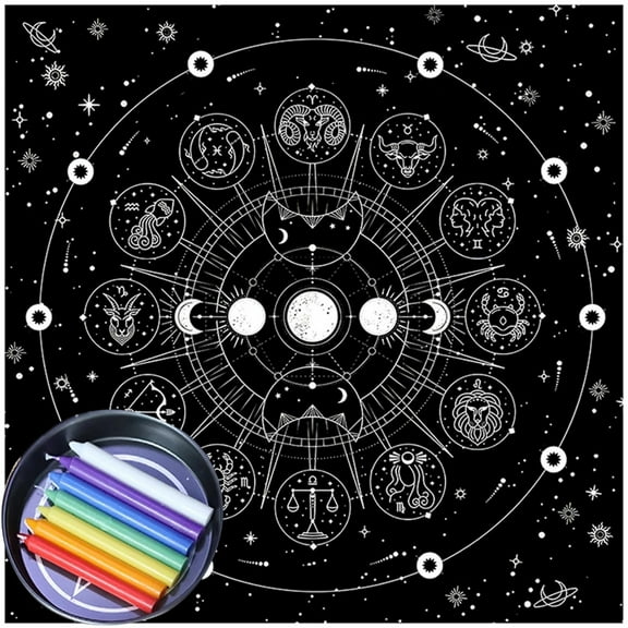 Necvior Tarots Table Altar Cloth Board Game Mat Divinations Altar Tablecloth