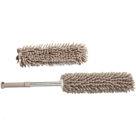 Necvior Telescopics Dusters Long Dusting Tool with Soft Brush Head for Cleaning