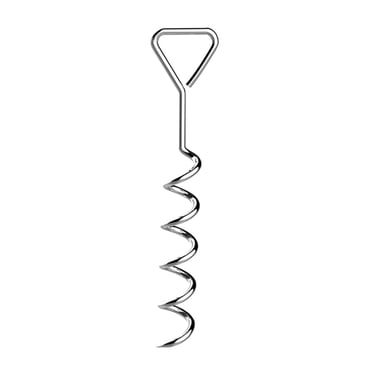 6-Piece Metal Spiral Tie-Down Stake Anchor Screw Kit For Wind Storm Pop-Up Gazebo Marquee
