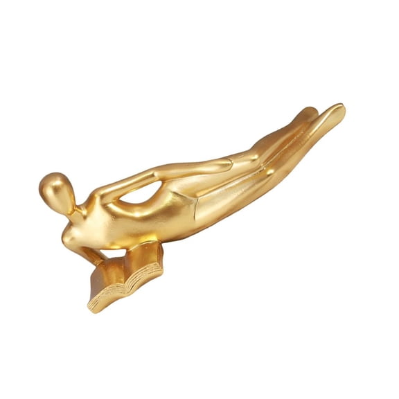 Necvior Thinker Statue Shelf Abstract Sculpture Modern Decoration Resin Collectible Figurines