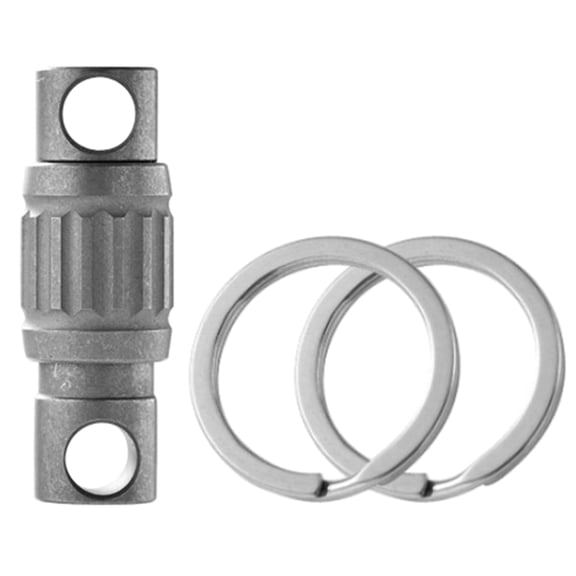 Necvior Titanium Quick Release Swivel Keychain Mini Rotating Rings Buckle Detachable Keychain Outdoor Tool for Men and Women