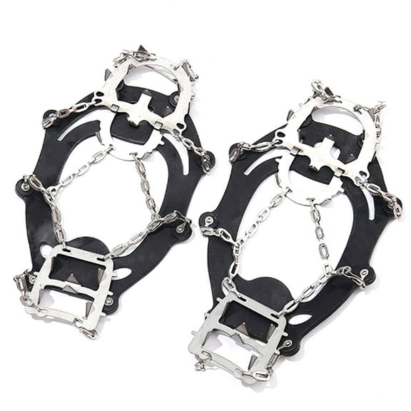 Necvior Traction Cleat Ice Snow Grips Traction Cleats, 18 Teeth Claws Micro Spikes Cleat