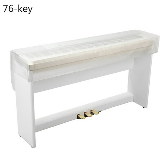Necvior Transparent Frosted Piano Cover Digital Piano keyboard Dust Cover 61/76/88 Keys