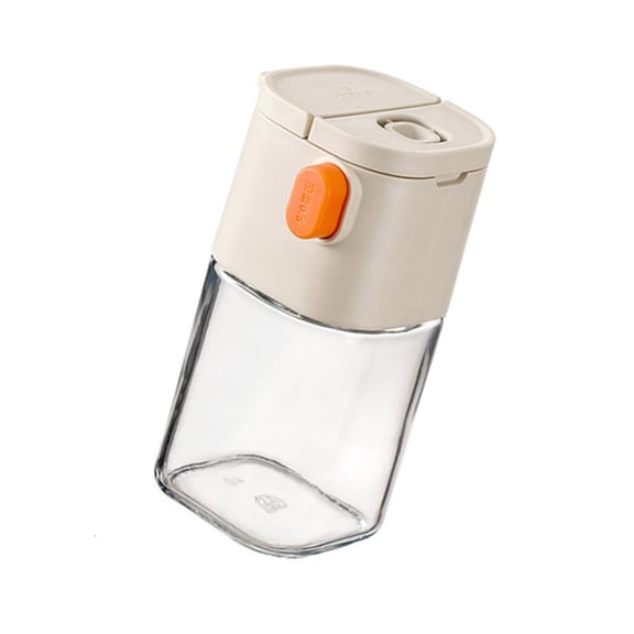 Necvior Transparent Glass Salt Dispenser Condiment Container with Exact Measurement Seasoning Jar for Cooking Enthusiasts