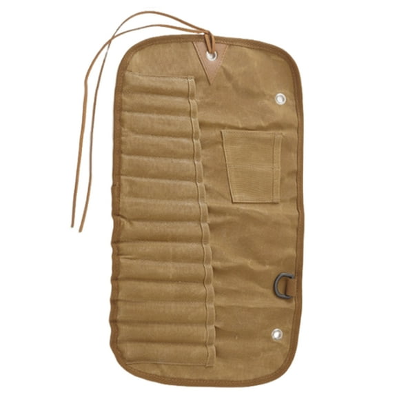 Necvior Travel Cutlery Case Organizers Tablewares Storage Hangings Bag Portable Fork Spoon Roll Up Bag Camping Utensils Pouches