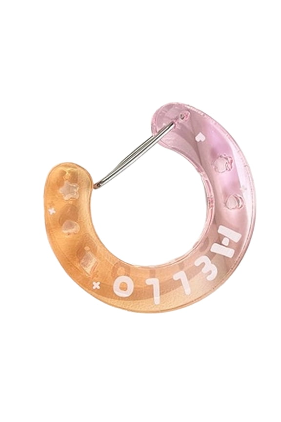 Trendy Gradient Acrylic Keychain With Artistic Cutouts For Personalized DIY Accessories And Multipurpose Decoration