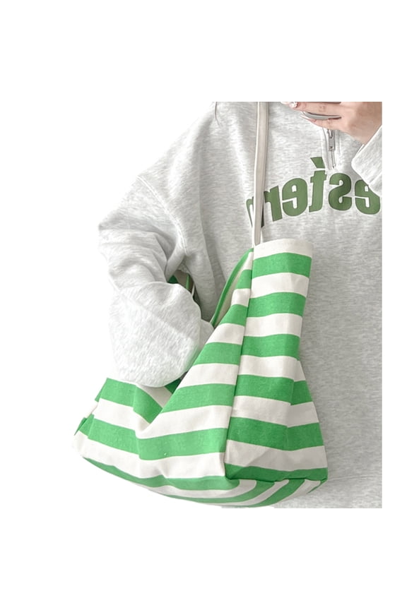 Trendy Striped Beach Tote Bag for Ladies Large Swim Pool Bags Shopping Handbag