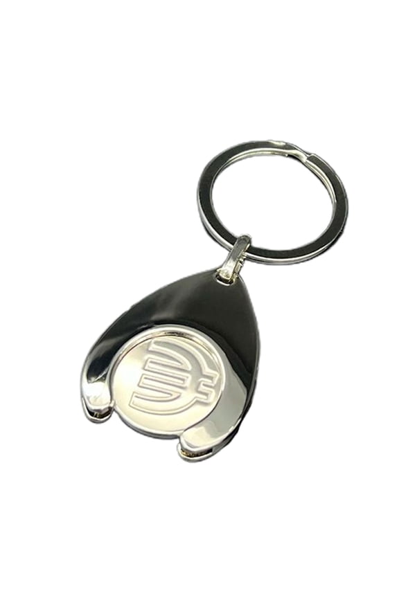 Trolley Coin Holder Keychain Carts Tokens Keyring Euro /Blank Car Key Chain