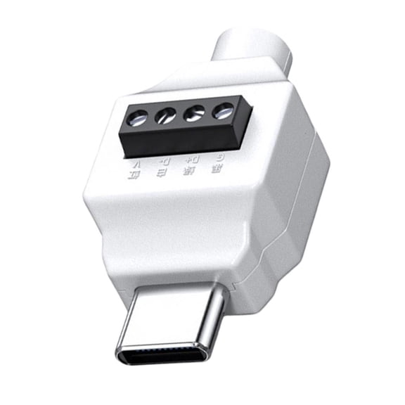 Necvior Type C Male To 5Pin/4Pin Solderless Terminal For Fast USB C Cable Repair