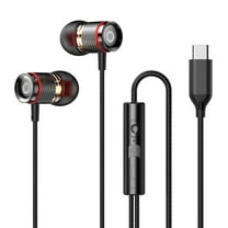 Necvior TypeC Earbuds with Microphone in Ear Gaming Earbud Stereo HiFi Surround 3.5mm Earphones for Laptop Computer PC Cellphone