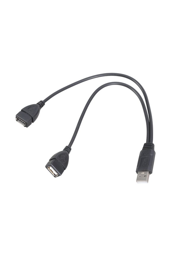 USB 2.0 Male to Double USB Female Y Splitter Cable Power Cord for Laptop Tablets