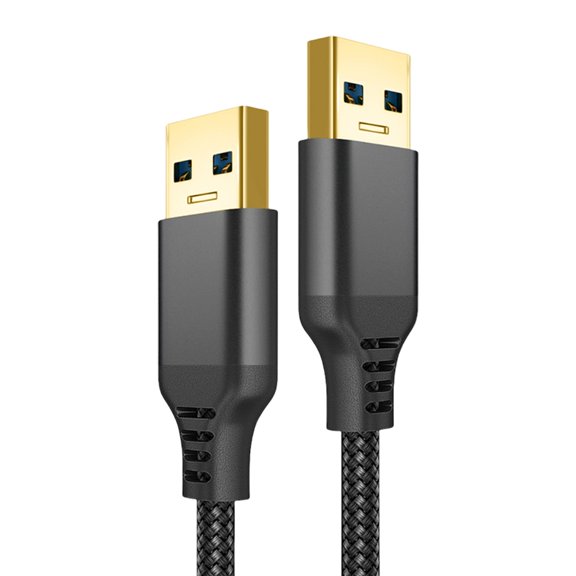 Necvior USB 3.0 Male to Male Braided Cable Fast Speed 5Gbps Data Transfer for Printer
