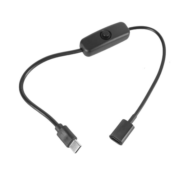 Necvior USB C Extension Cable USB Type C Male to Female Extension with Power Switcher