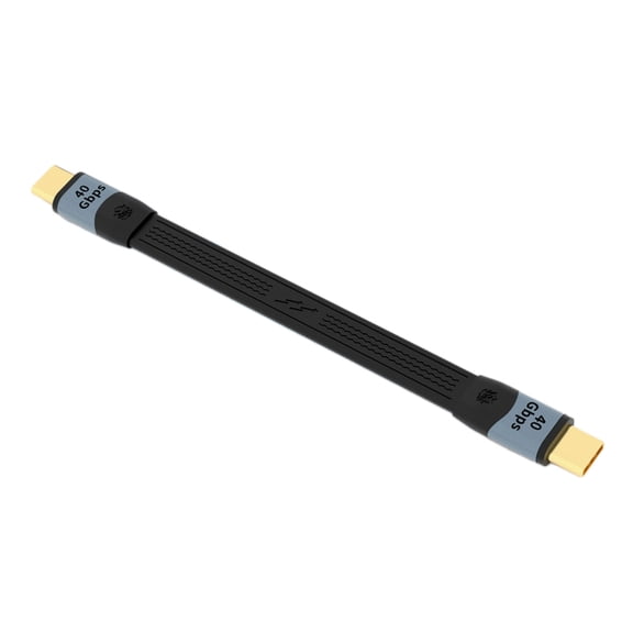 Necvior USB C to C Charging Cable, 40Gbps Capability 100W Fast Power 8K Video Flexible FPC Soft 14cm Highly Performances