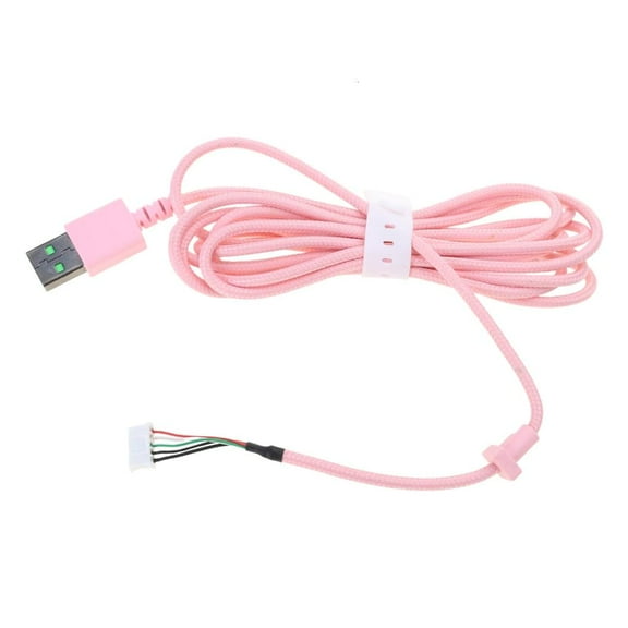 Necvior USB Gaming Headset Headphone Cable Wire for Kraken7.1 RGB/KrakenV3 Cord/Kitty Edition Long Lasting Braided Wire