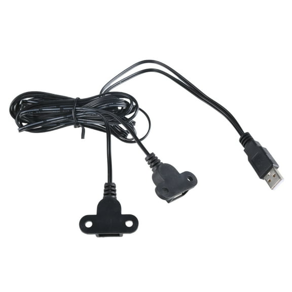 Necvior USB Splitter Cable With Ear Holes Wall Mountable Charging Only Extension Cord For Mobile Devices And Electronics