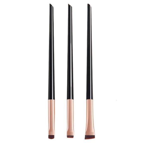 Necvior Ultimate Travel Makeup Brushes 3Pcs Set for Eye and Face Cosmetic Eyeshadow