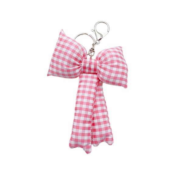 Necvior Unique Bows Keychain Bowknot Beaded Keychains Car Key Chain Phone Charm Purse Keyring Bag Pendant for Women Girls