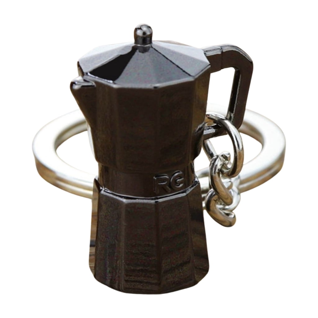 Necvior Unique Coffee Machine Filter Handle Keychain Fashion Metal Key ...