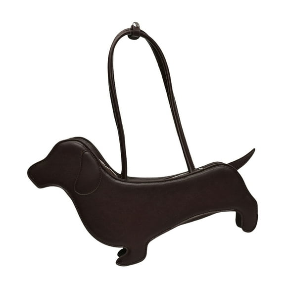 Necvior Unique Dachshund Designs Shoulder Bag PU Handbag Underarm Purse for Lady