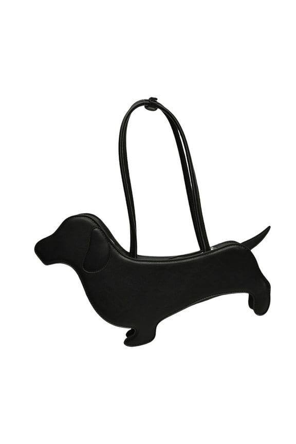 Unique Dachshund Designs Shoulder Bag PU Handbag Underarm Purse for Lady