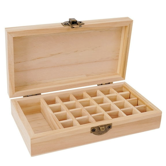Necvior Unique Essential Oil Holder Multifunctional Wood Essences Storage Container Box